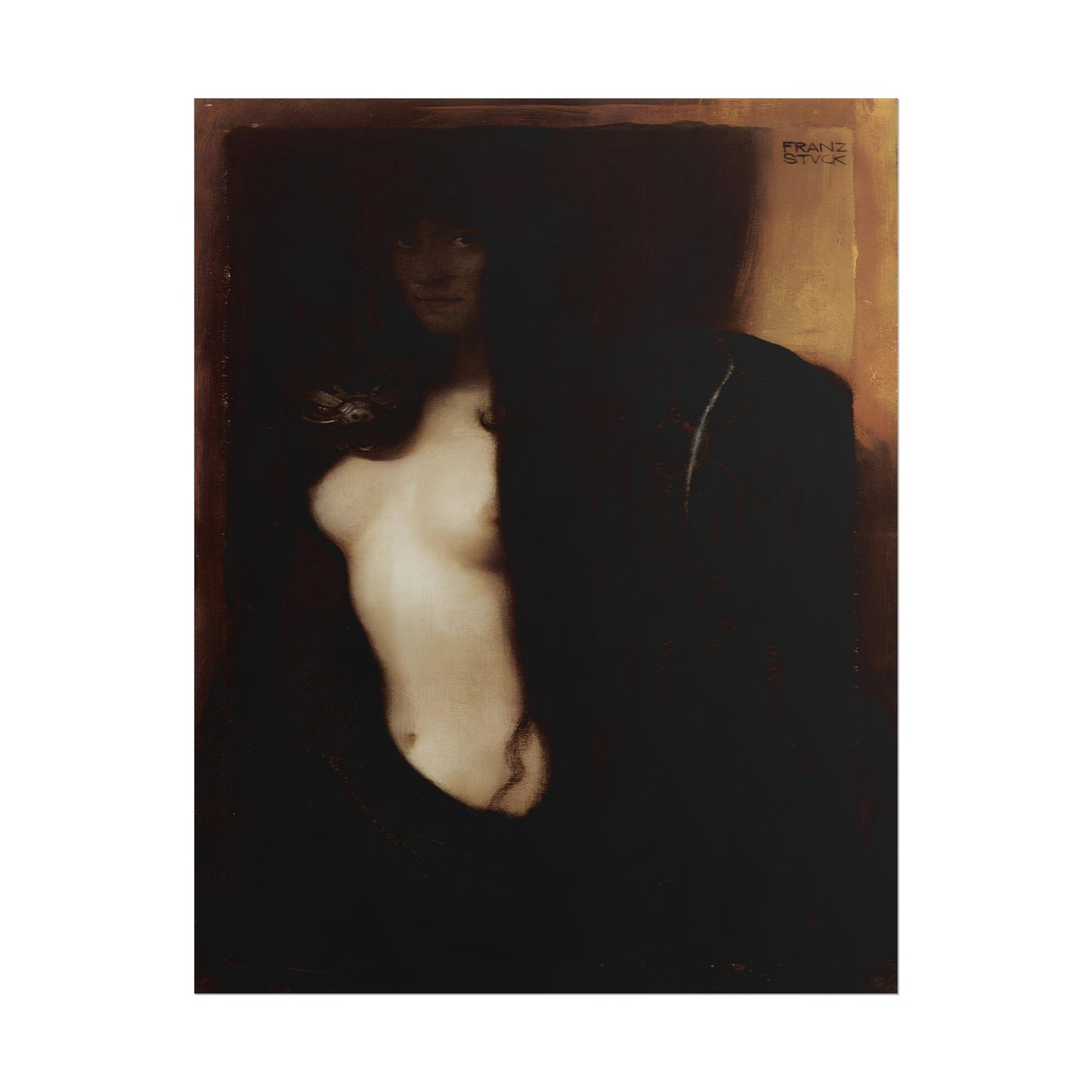 The Sin poster by Franz Von Stuck - 11x14 inch print