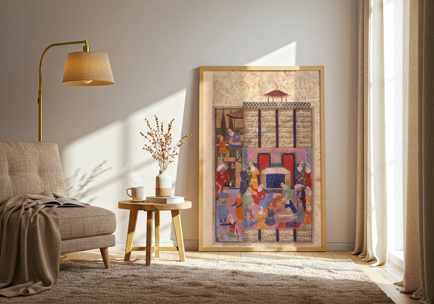 The Birth of Rustam from the Shahnama poster by Paul Poiret - Neutral room decor with framed print