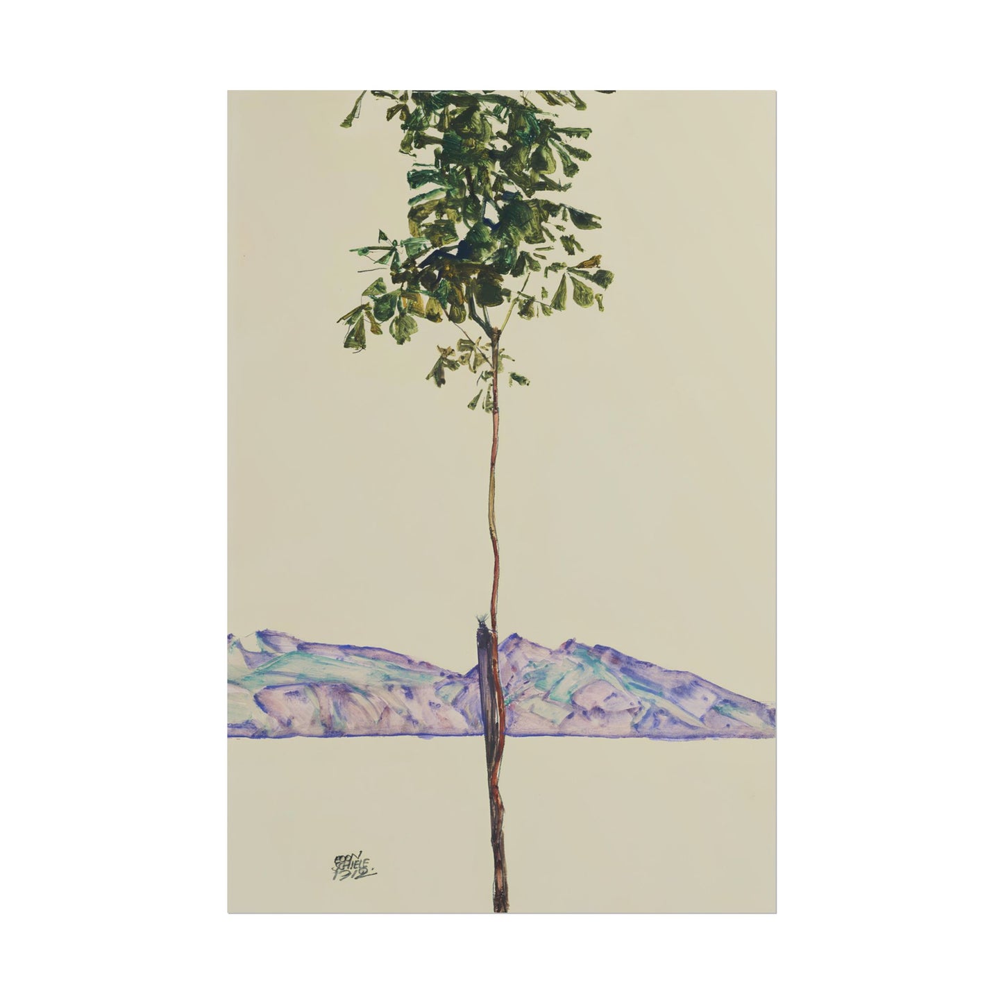 Little Tree poster by Egon Schiele - 20x30 inch poster print