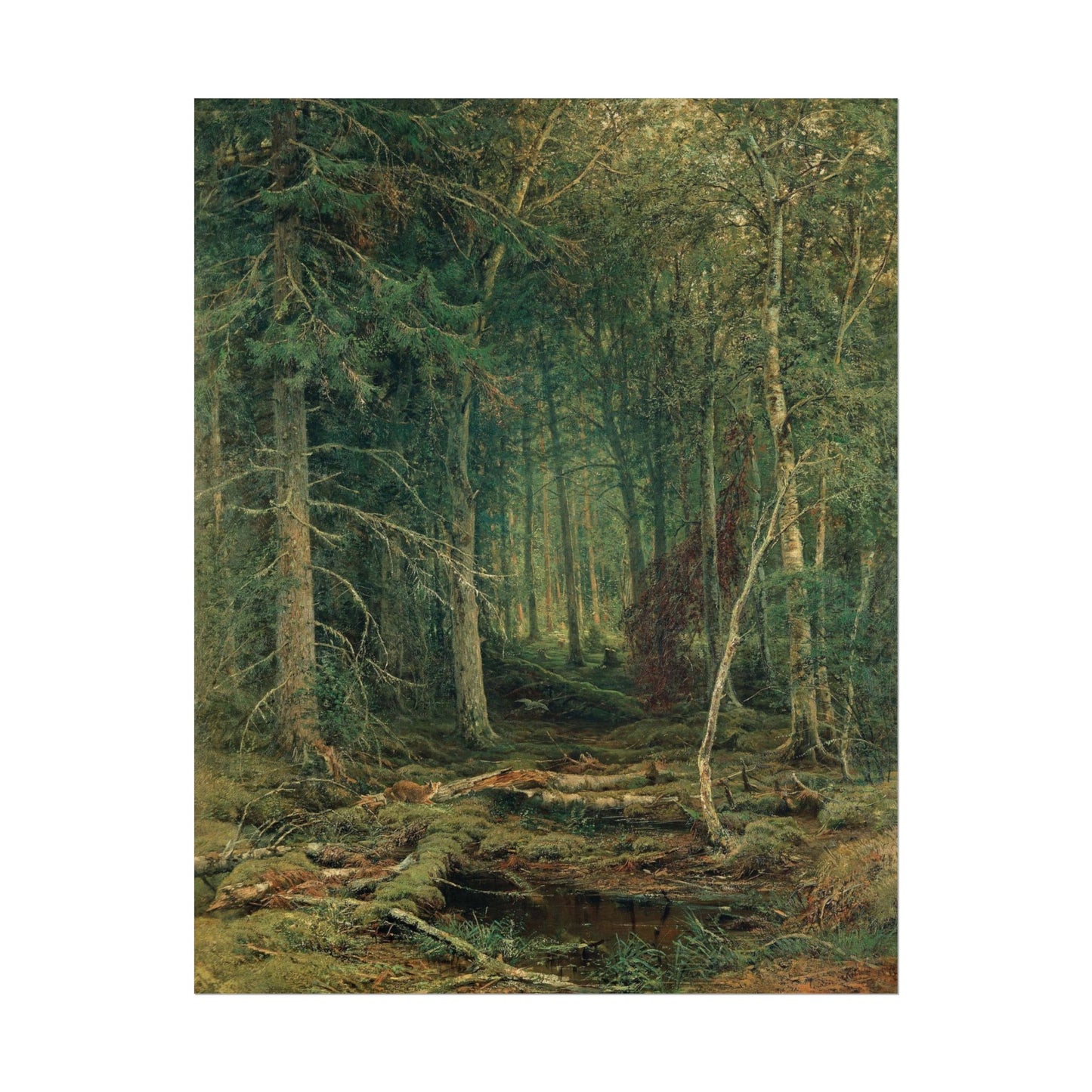 Forest Wilderness poster by Ivan Shishkin - 11x14 inch print