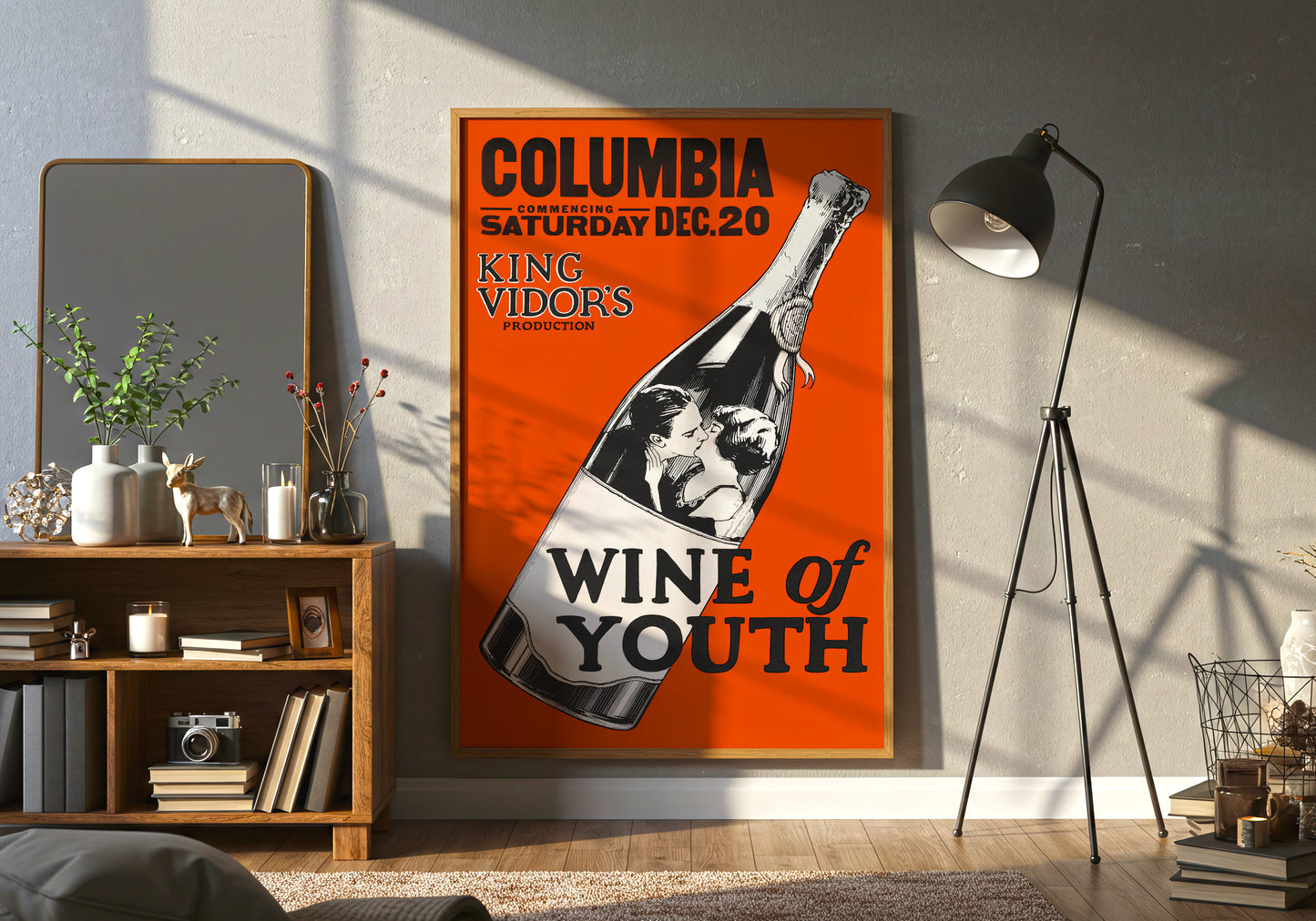 Wine of Youth poster by Metro Goldwyn Mayer - Neutral room decor with framed print