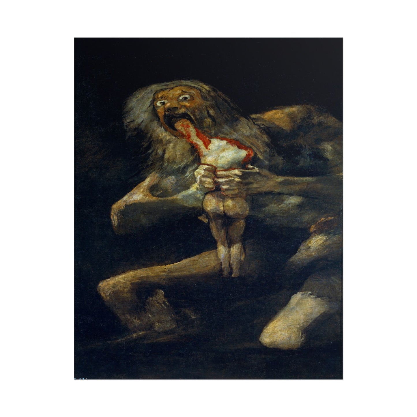 Saturn Devouring his Son poster by Francisco Goya - 11x14 inch print