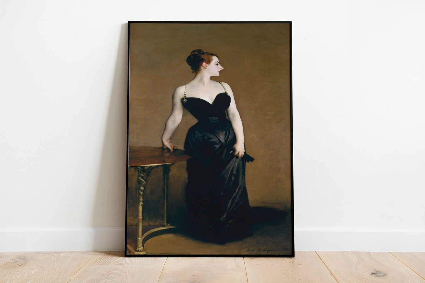 Portrait of Madame X poster by John Singer Sargent - Black frame wall art