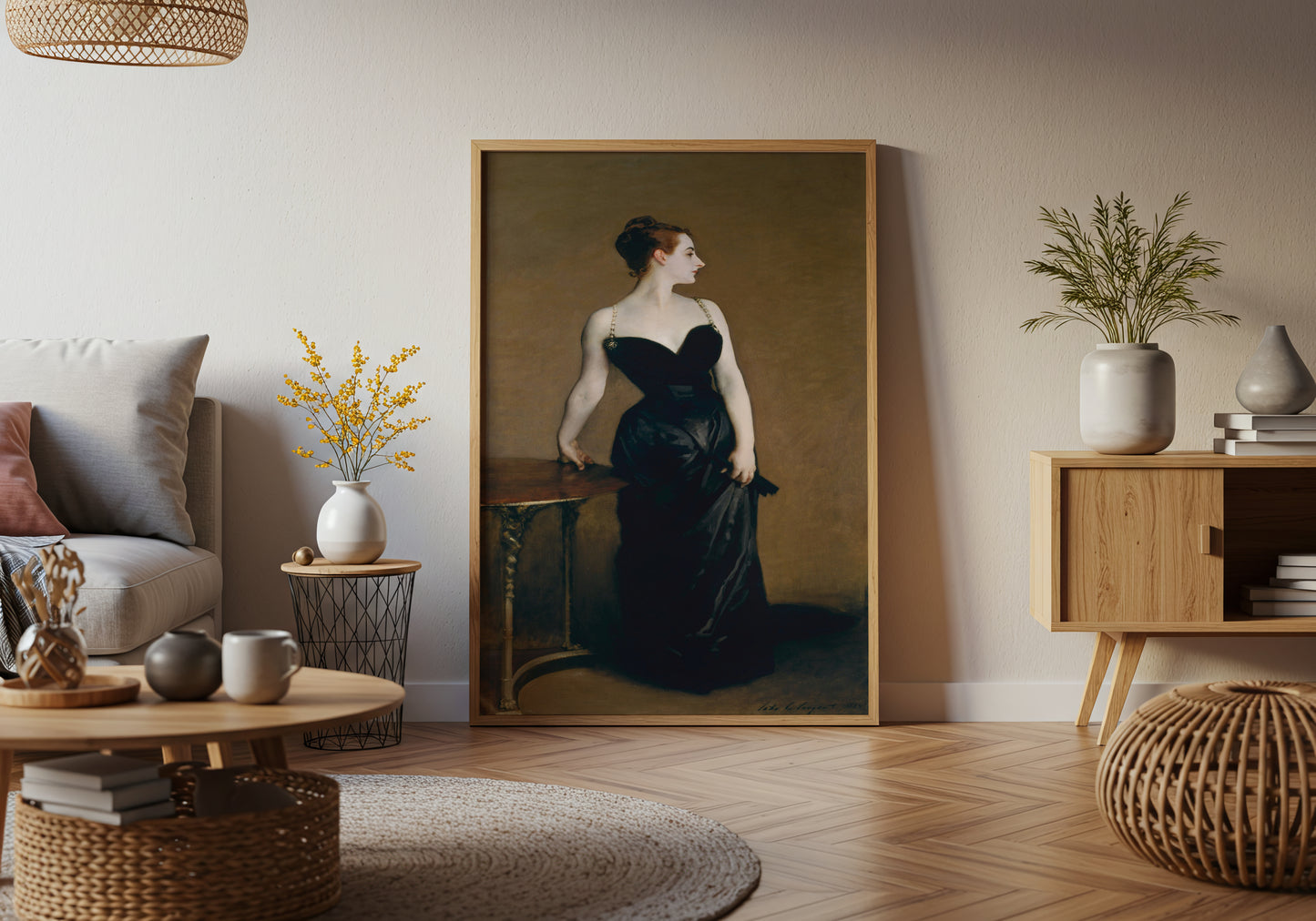Portrait of Madame X poster by John Singer Sargent - Neutral room decor with framed print