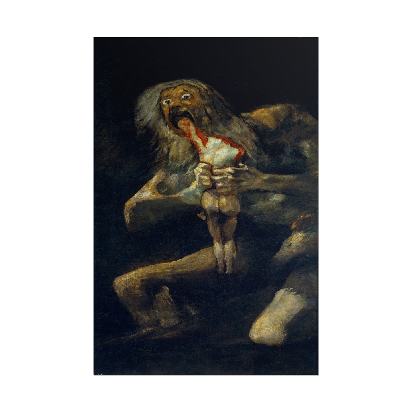 Saturn Devouring his Son poster by Francisco Goya - 24x36 inch wall art