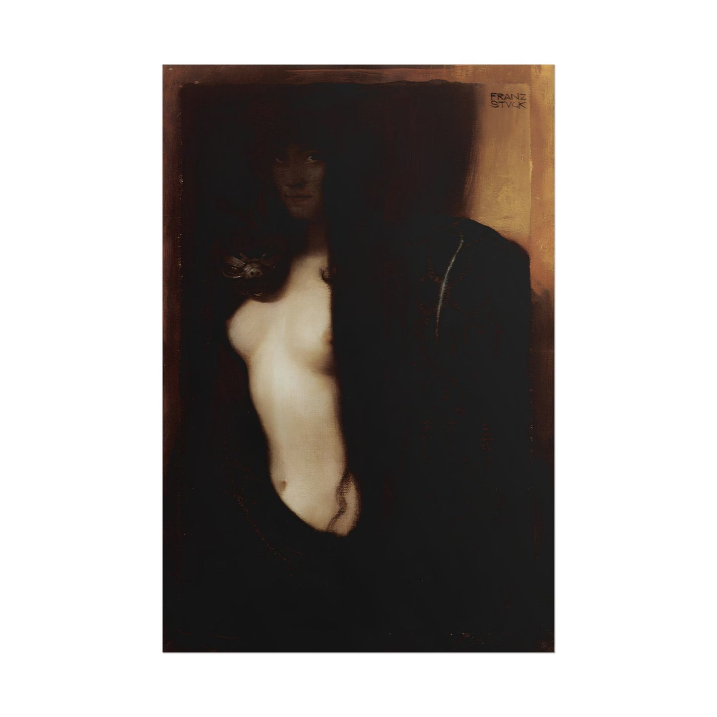 The Sin poster by Franz Von Stuck - 20x30 inch poster print
