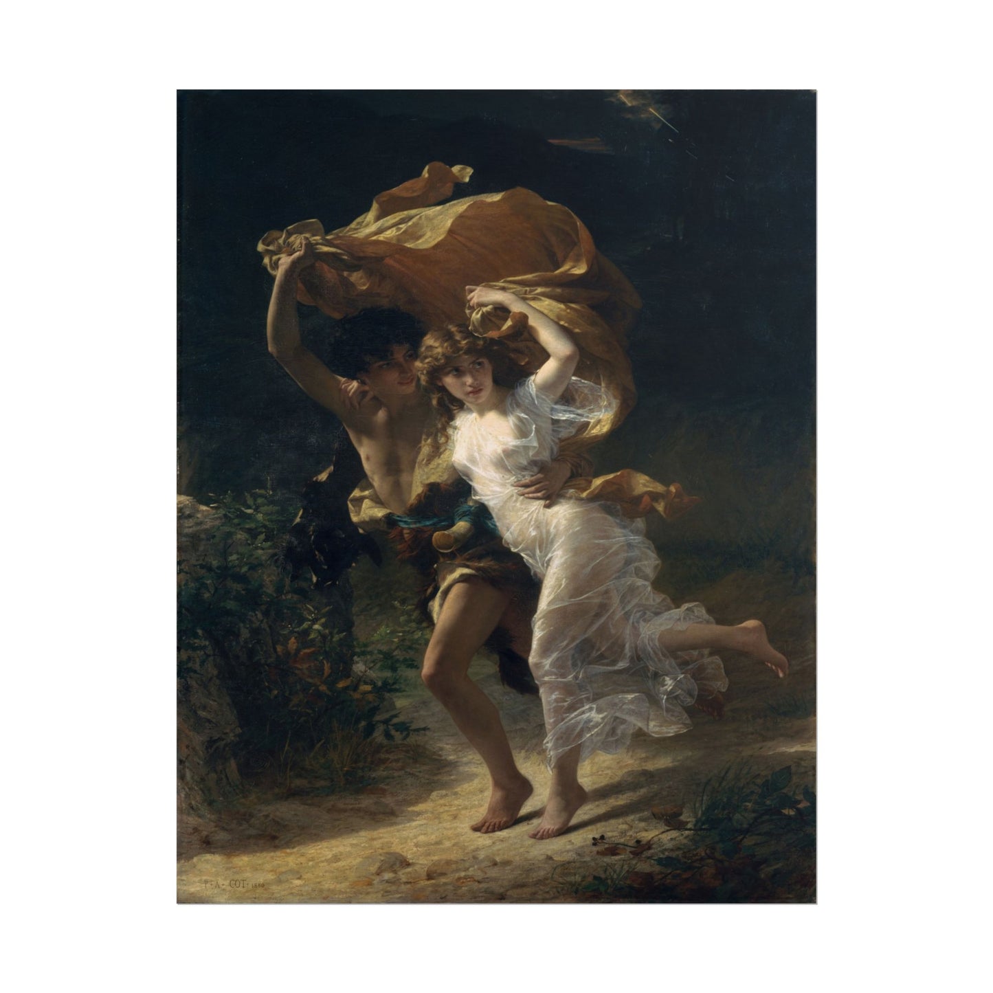 The Storm poster by Pierre Auguste Cot - 11x14 inch print