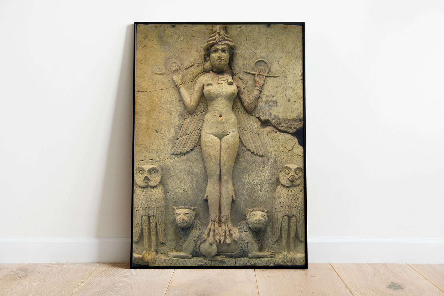 Lilith - Queen Of The Night poster by John Collier - Black frame wall art