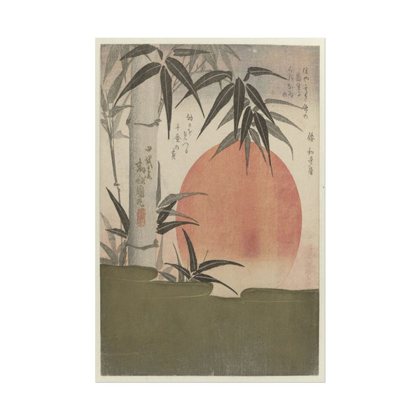 Serene Bamboo Sunrise Art Print