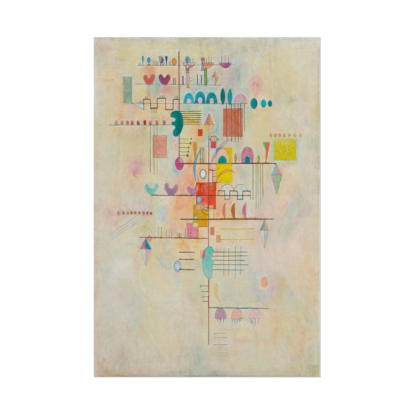 Graceful Ascent poster by Wassily Kandinsky - 16x24 inch poster print