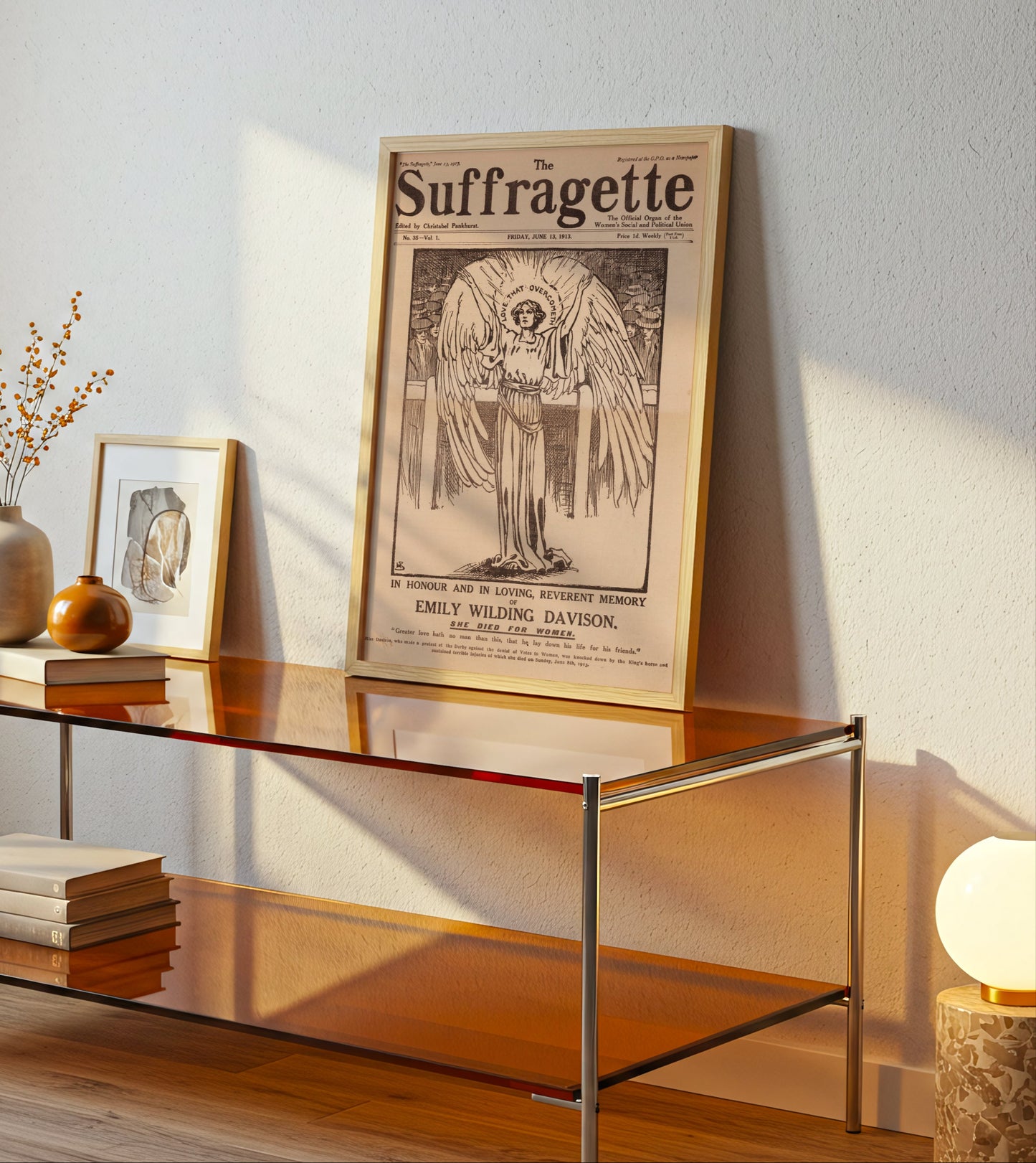 The Suffragette poster by Alphonse Mucha - Neutral room decor with framed print