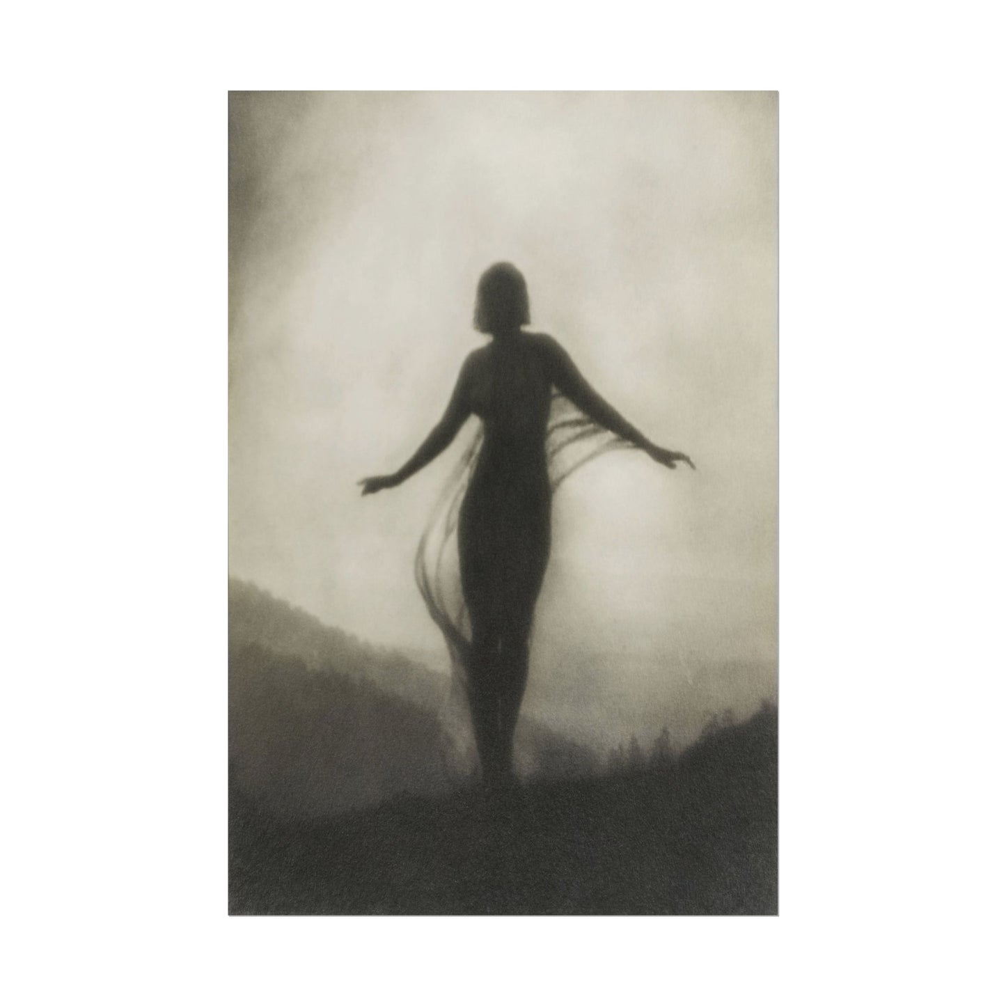 The Breeze poster by Anne Brigman - 12x18 inch print