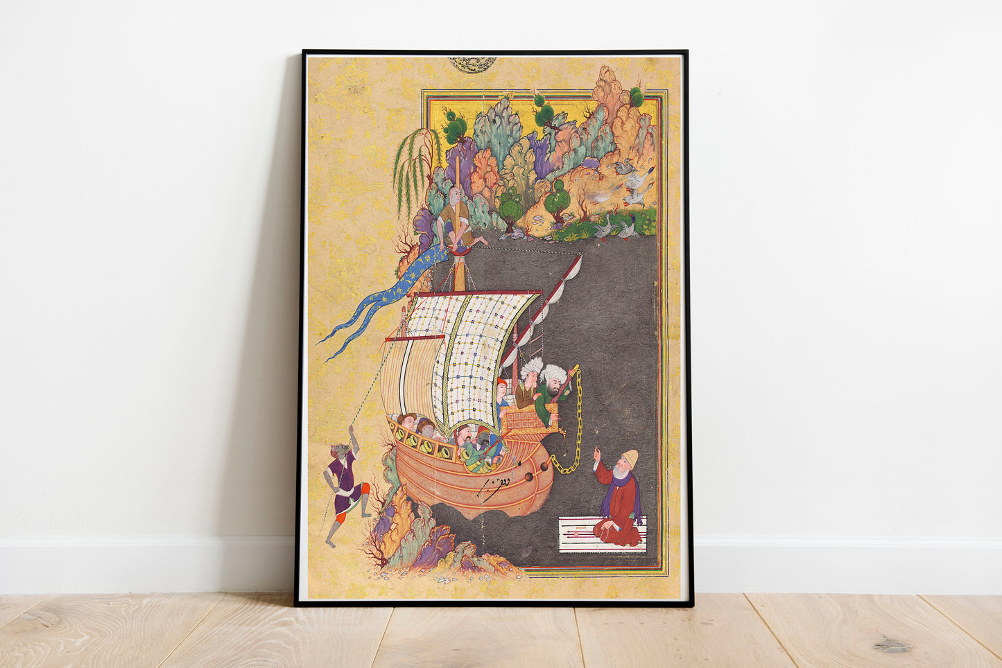 The Impoverished Dervish of Faryab poster by Theophile Alexandre Steinlen - Black frame wall art