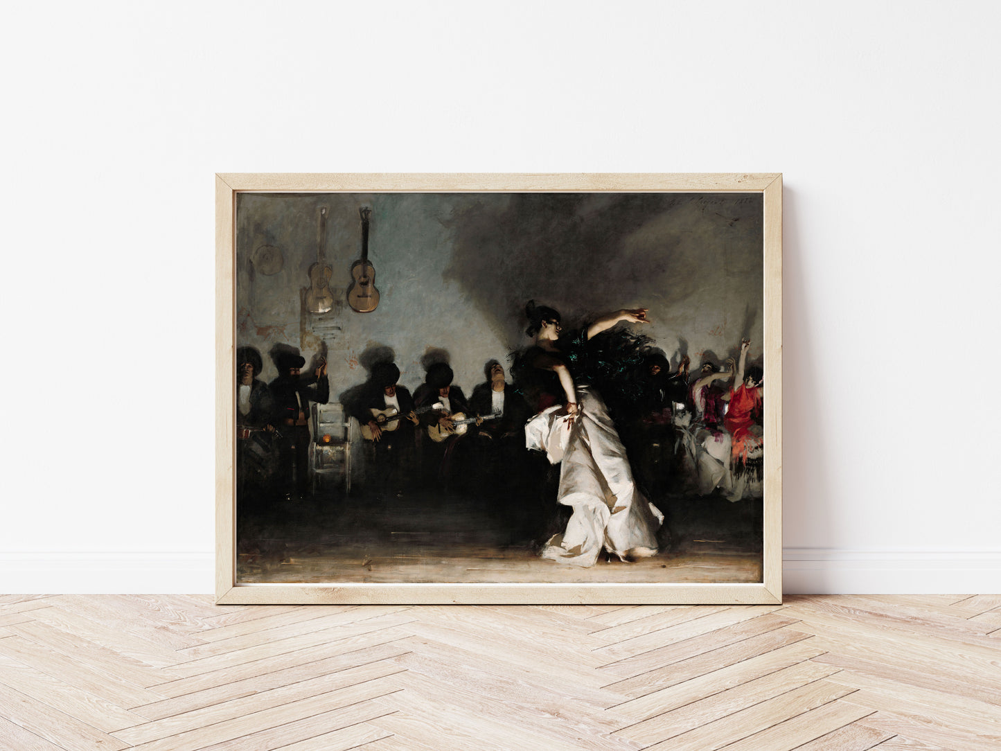 El Jaleo poster by John Singer Sargent - Black frame wall art