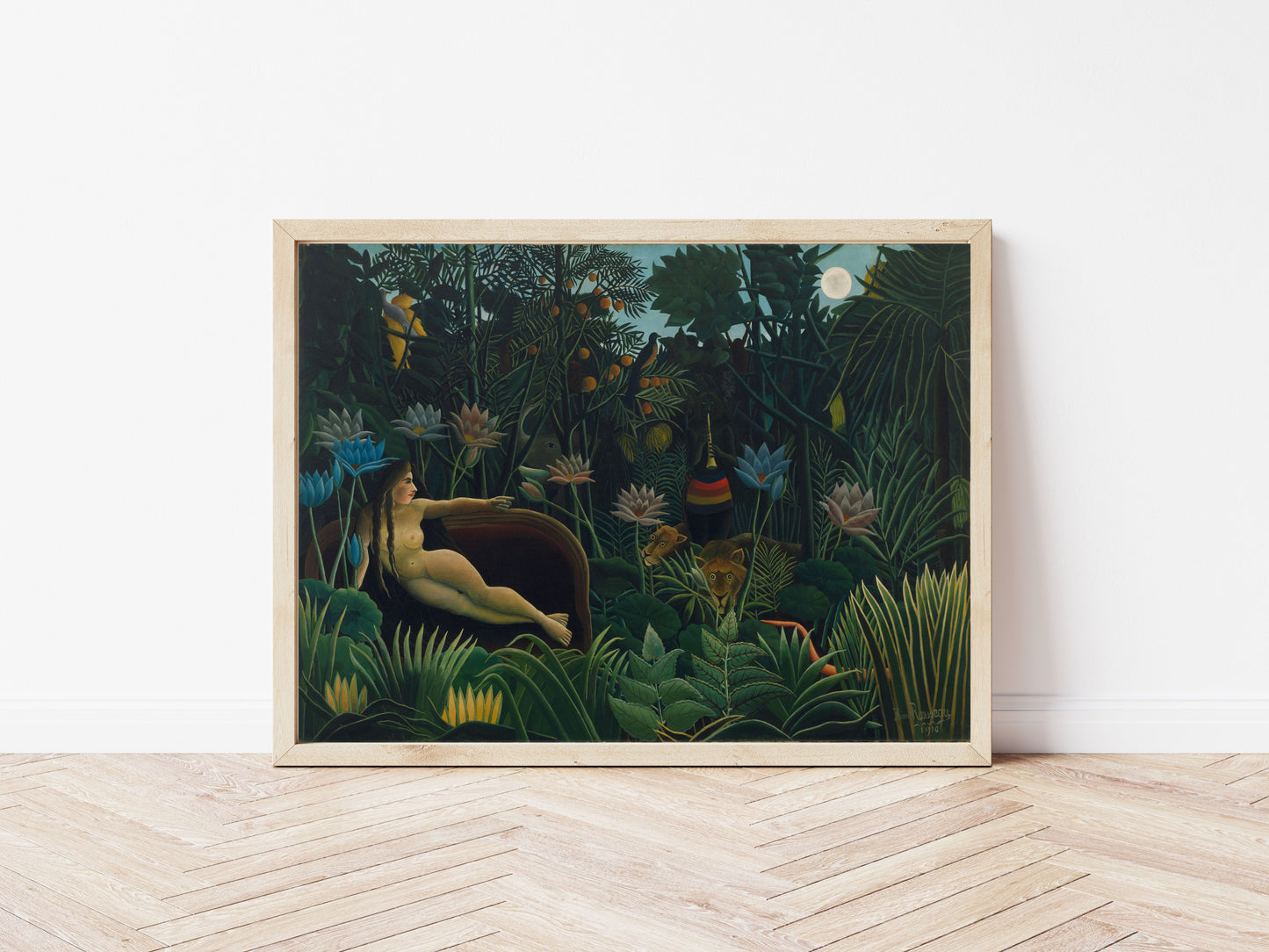The Dream poster by Henri Rousseau - Black frame wall art