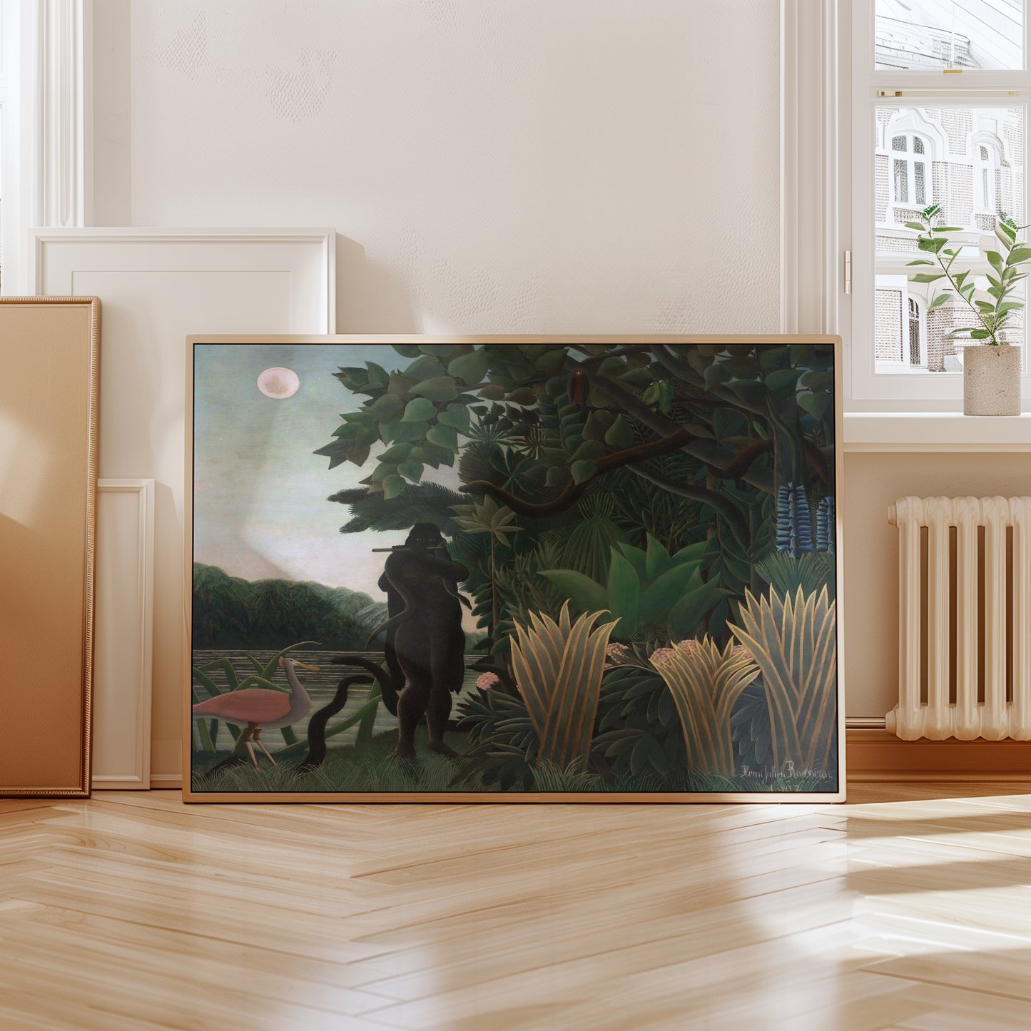 The Snake Charmer poster by Henri Rousseau - Neutral room decor with framed print
