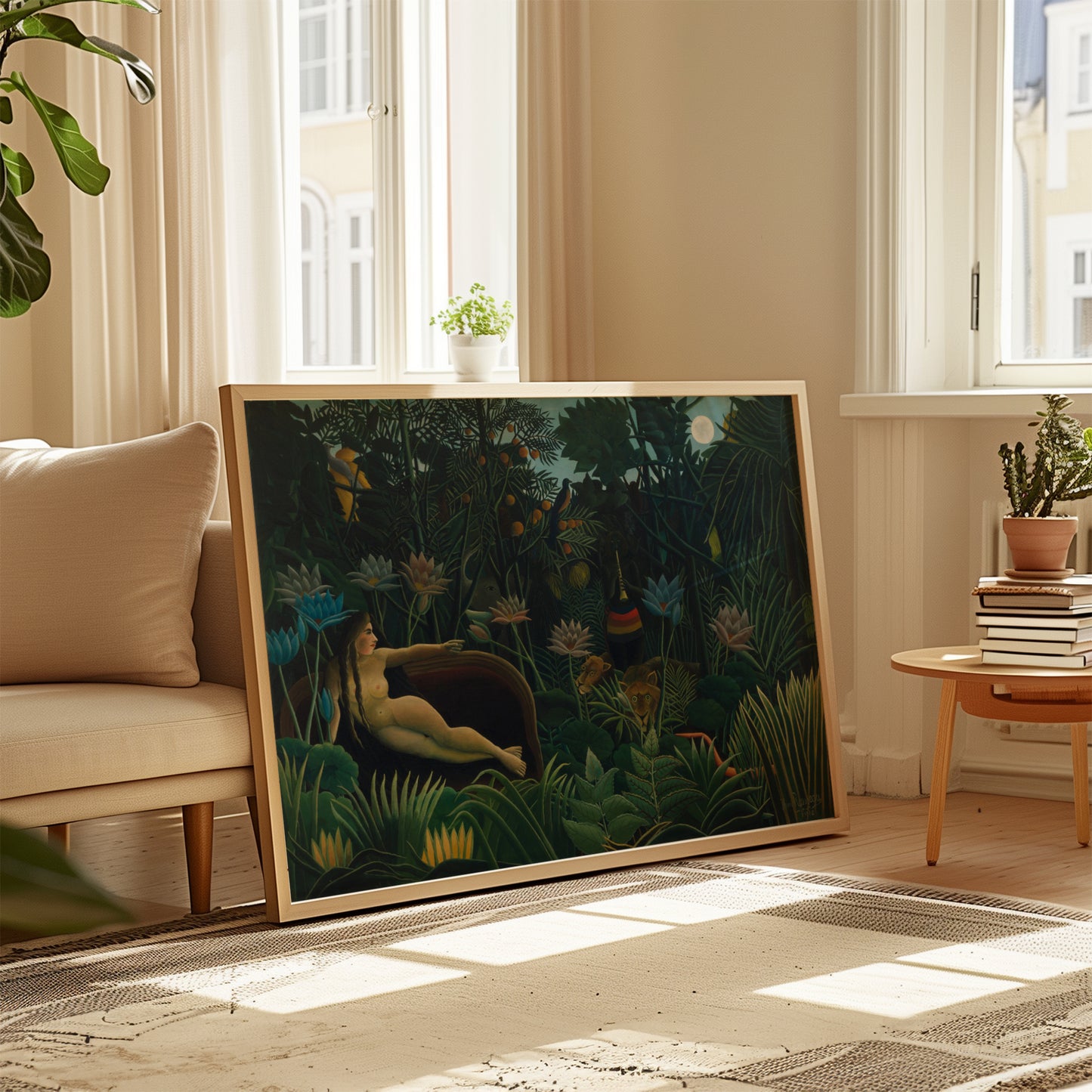The Dream poster by Henri Rousseau - Neutral room decor with framed print