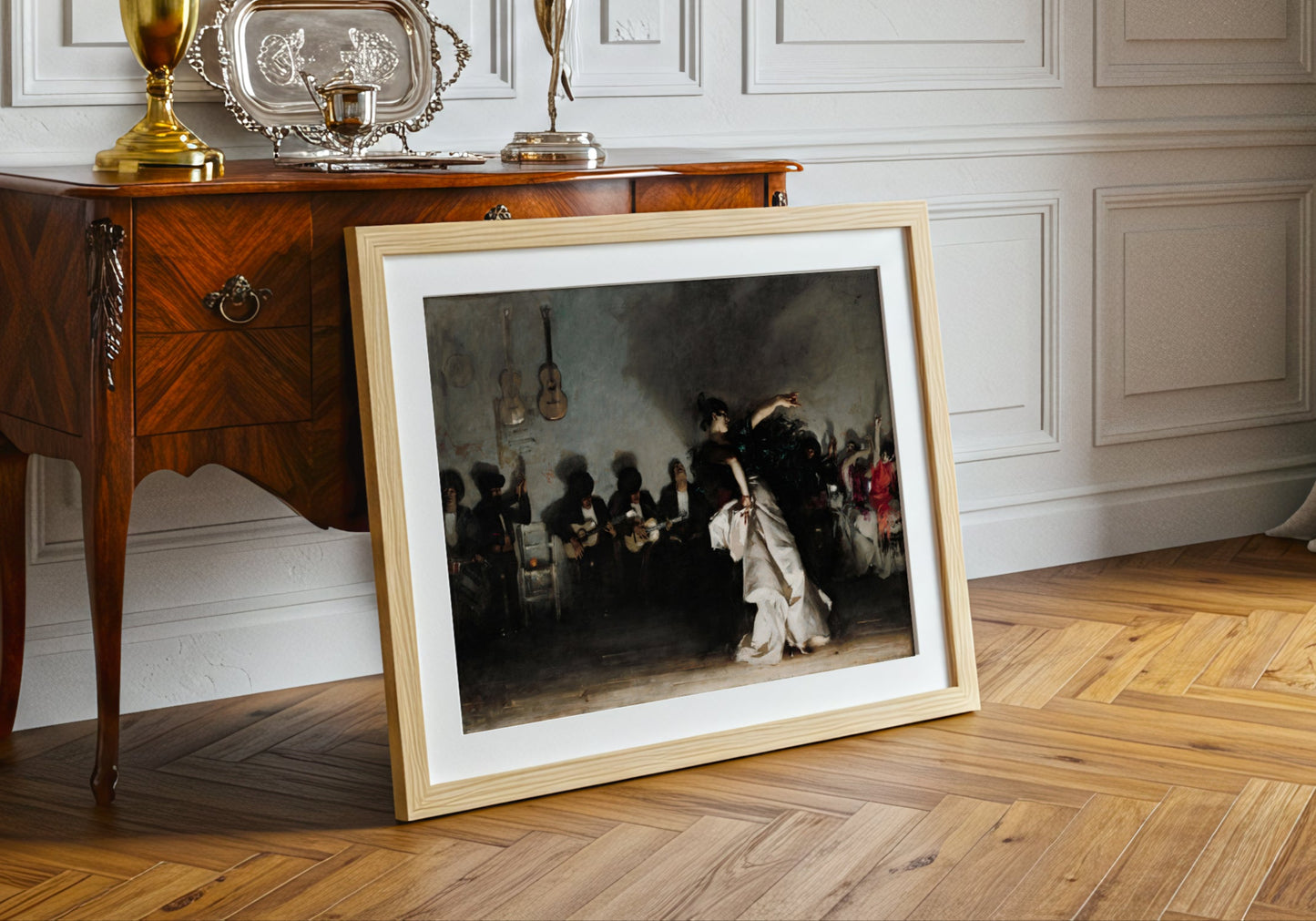 El Jaleo poster by John Singer Sargent - Neutral room decor with framed print