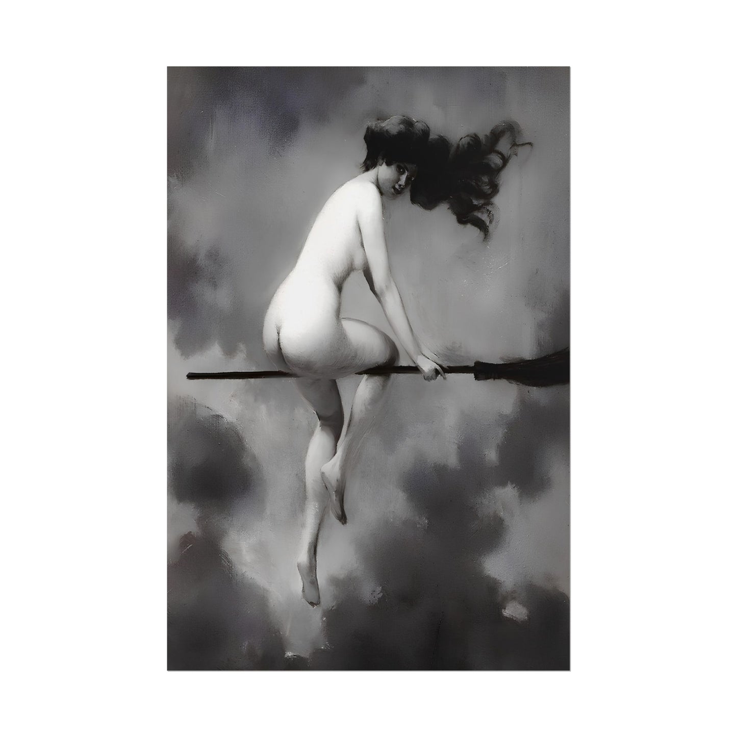 Witch on Broom poster by Albert Joseph Penot - 20x30 inch poster print