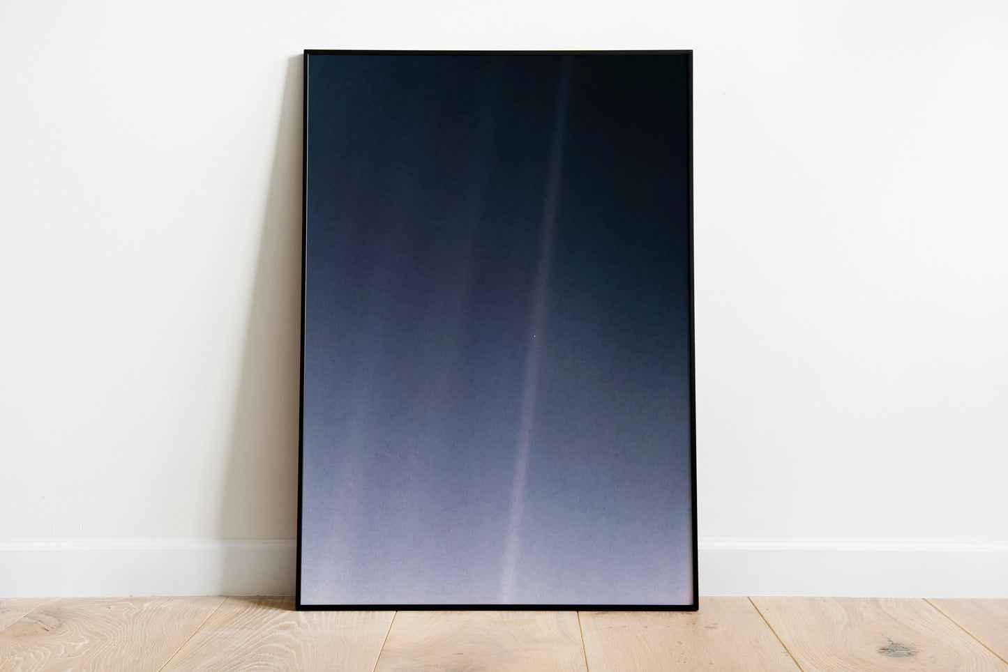 Pale Blue Dot - Voyager 1 poster by NASA - Black frame wall art