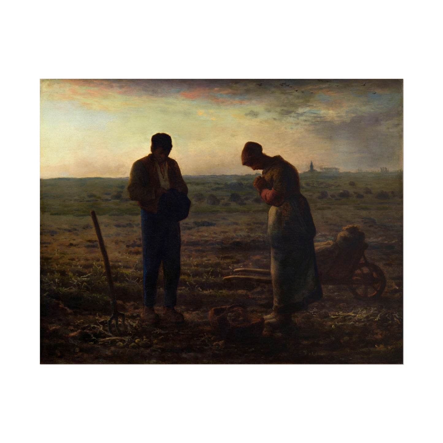 The Angelus poster by Jean Francois Millet - 11x14 inch print