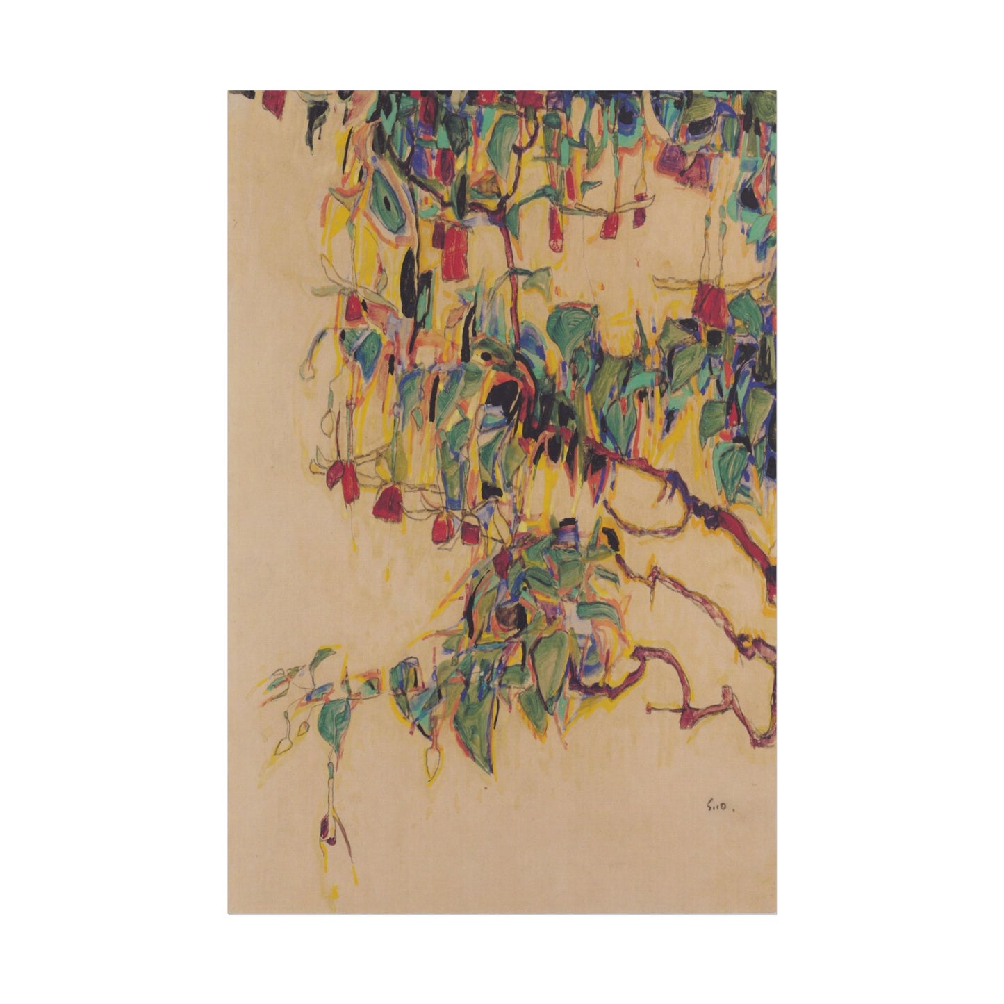 Sonnenbaum poster by Egon Schiele - 24x36 inch wall art