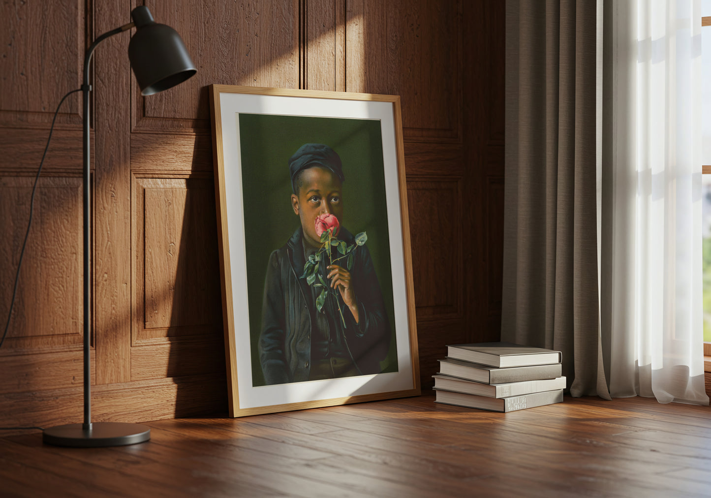American Beauty poster by C Ribsam & Sons - Neutral room decor with framed print