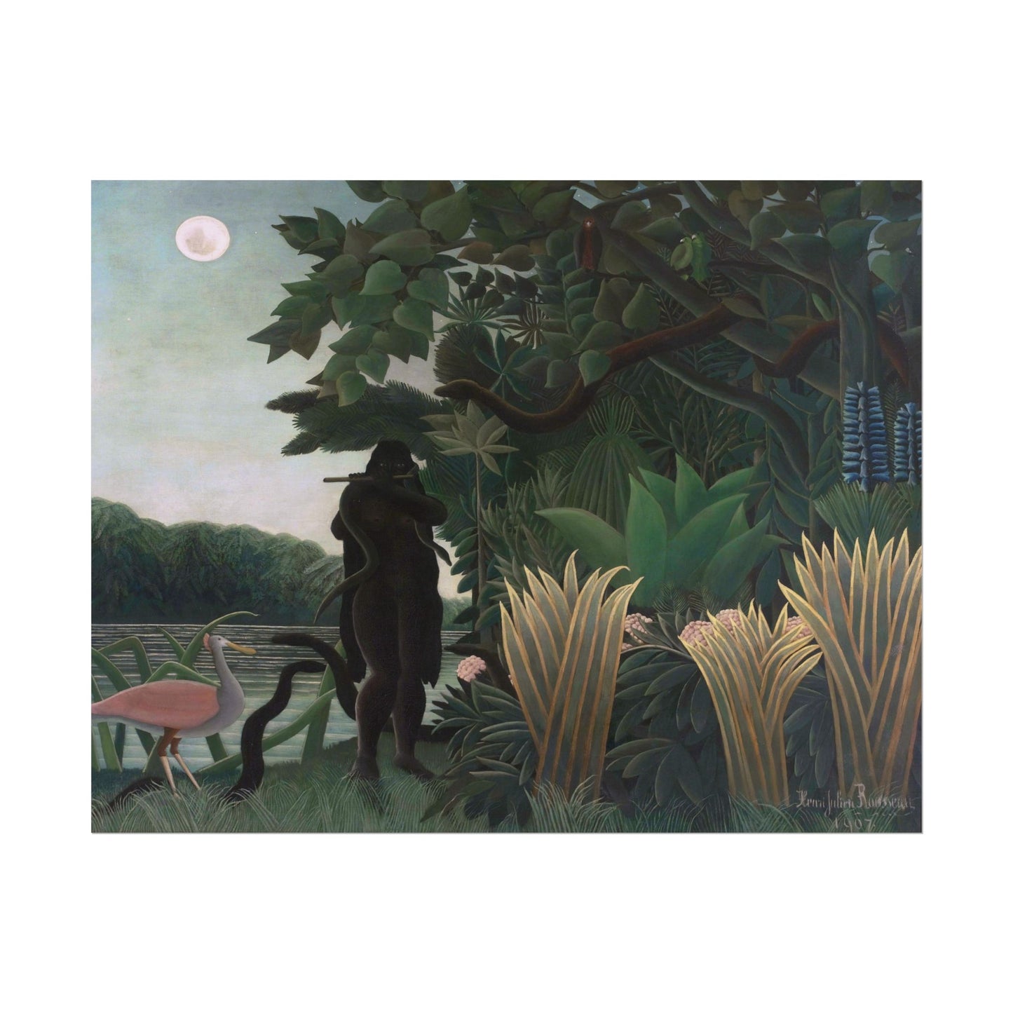 The Snake Charmer poster by Henri Rousseau - 11x14 inch print