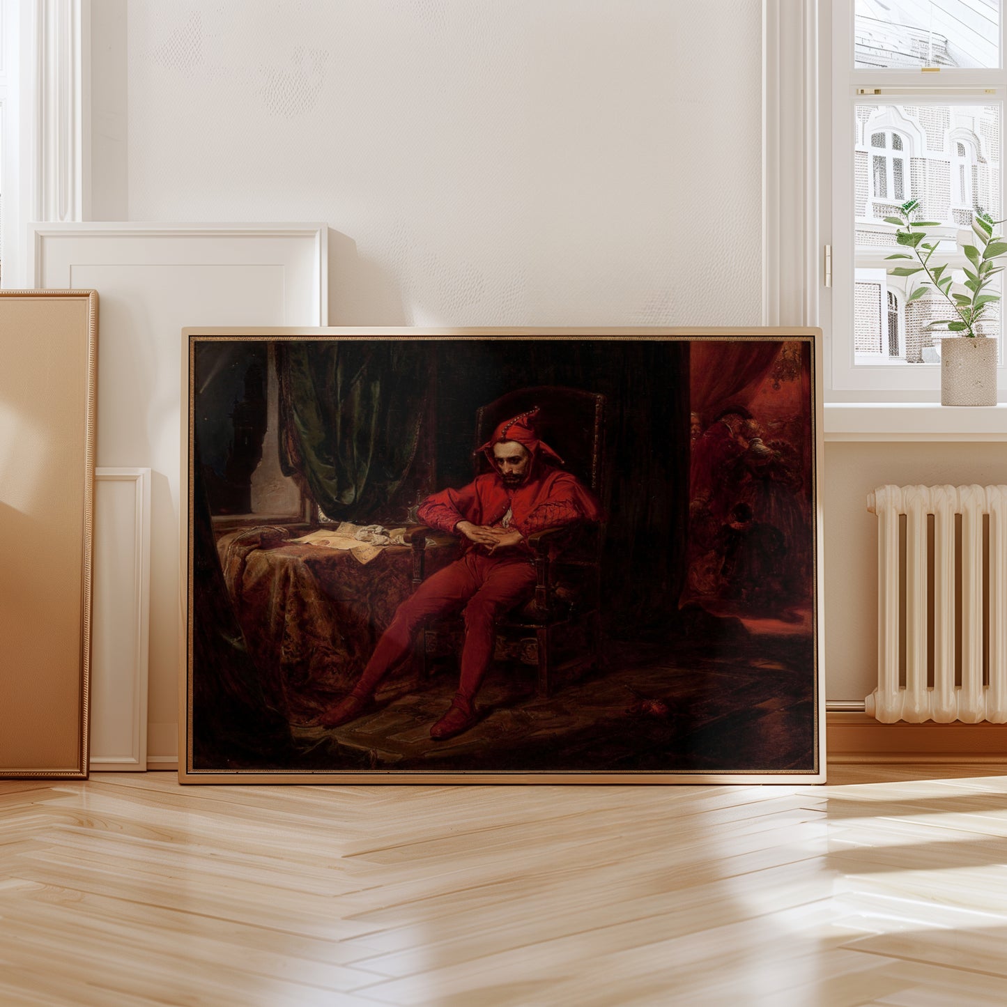 Stanczyk poster by Jan Matejko - Neutral room decor with framed print