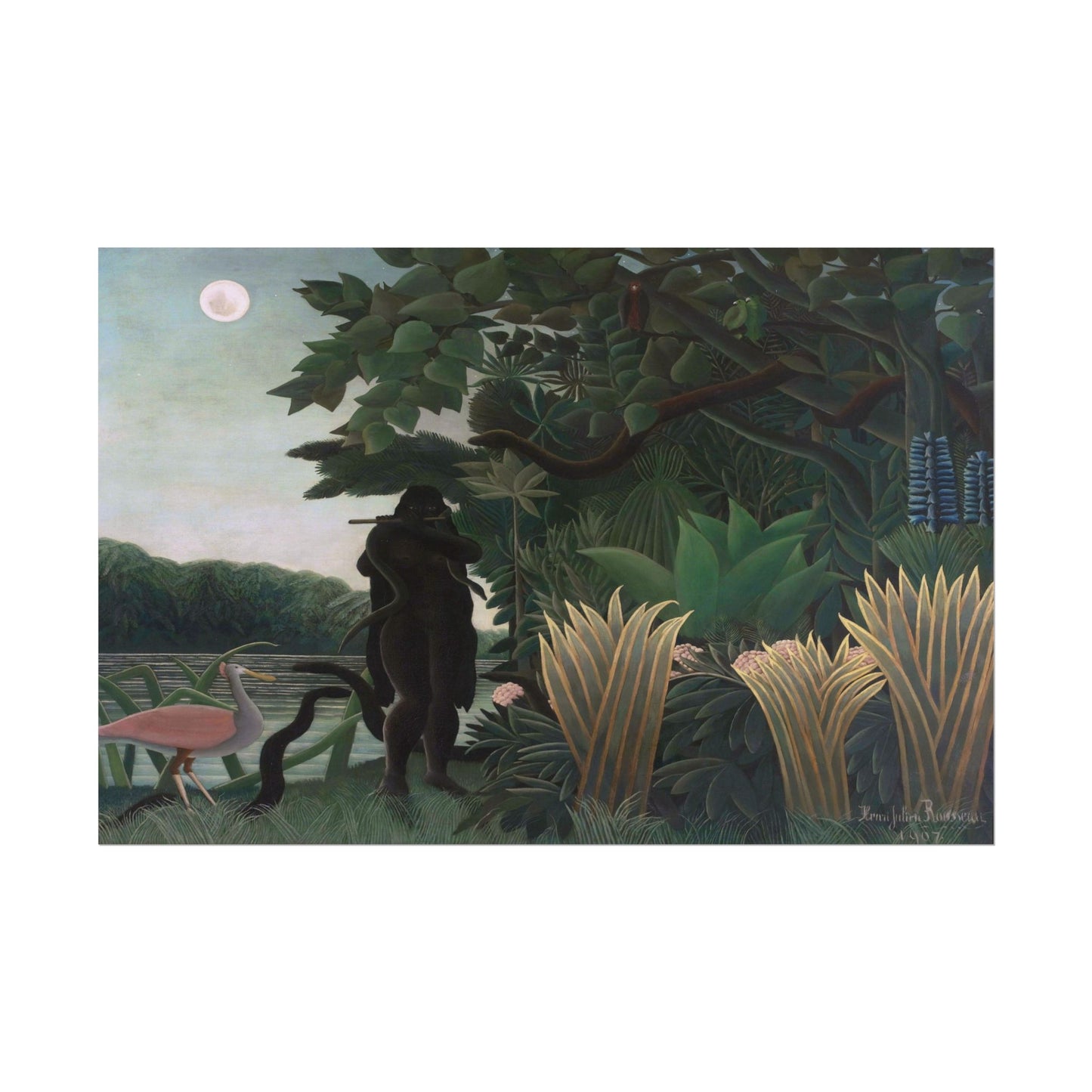 The Snake Charmer poster by Henri Rousseau - 20x30 inch poster print