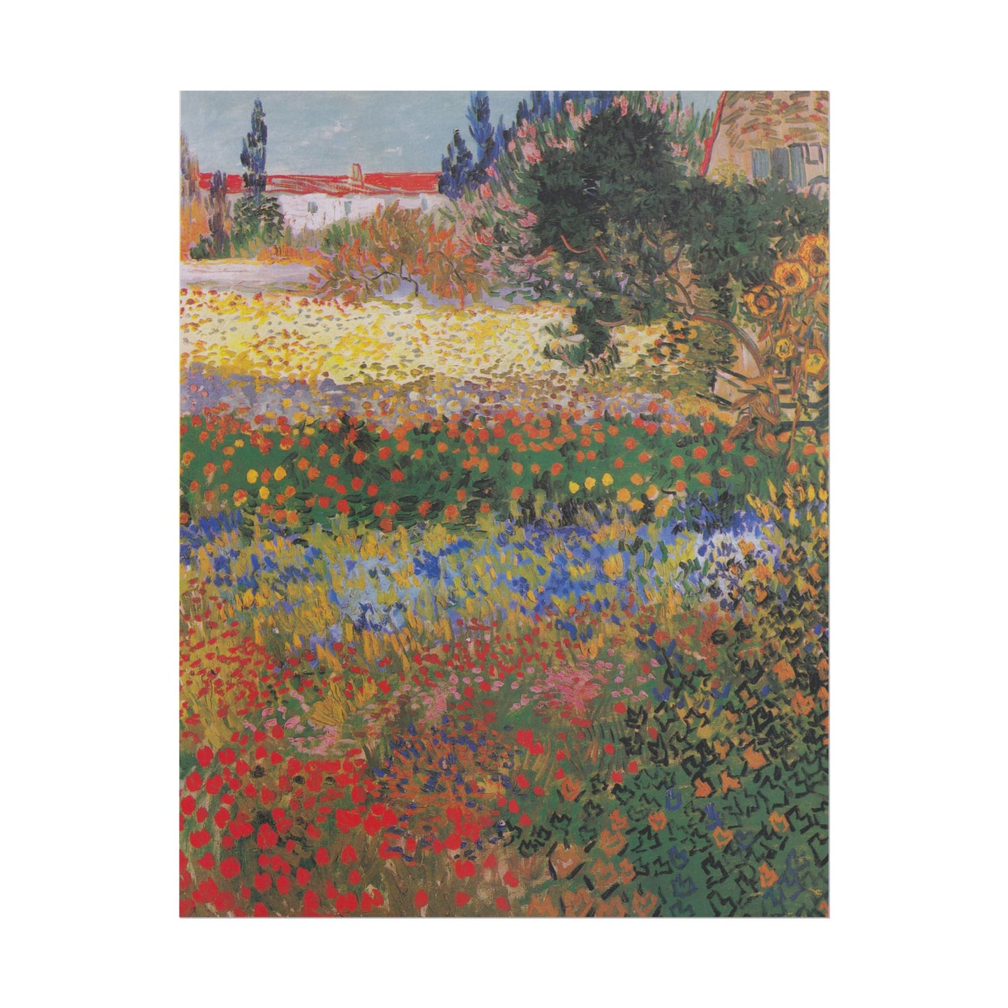 Flower Garden poster by Vincent Van Gogh - 11x14 inch print