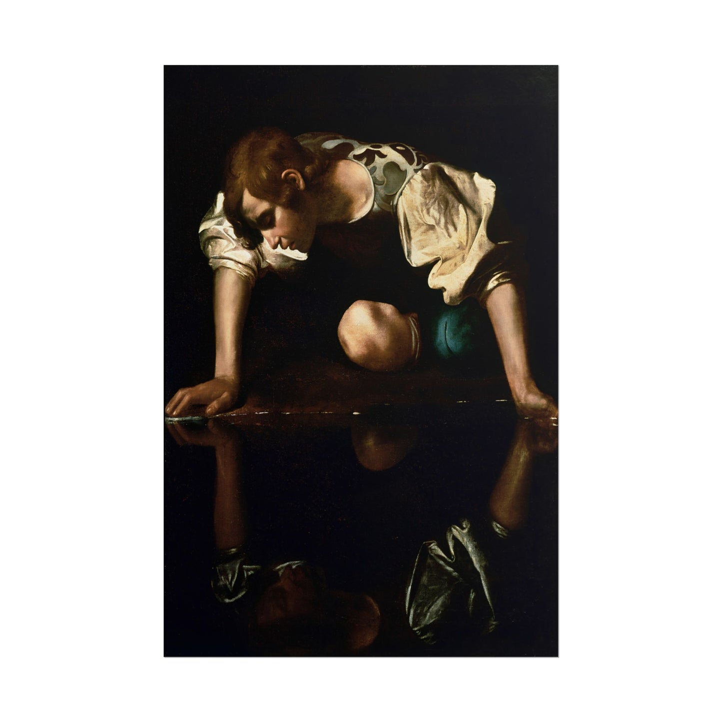 Narcissus poster by Caravaggio - 20x30 inch poster print