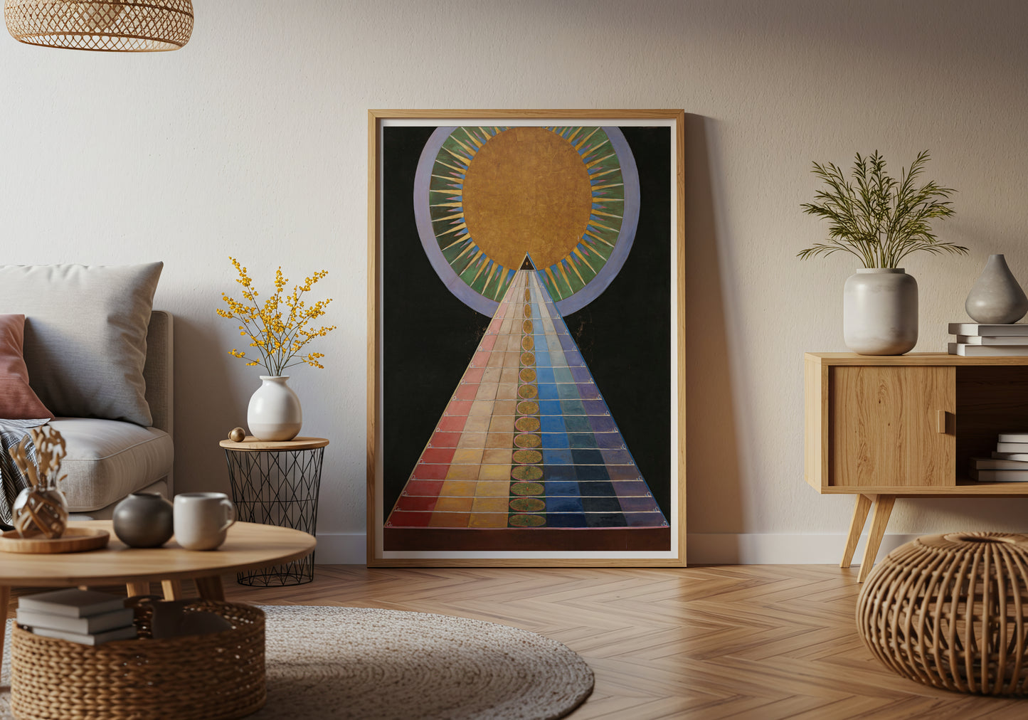 No.1 Group X poster by Hilma Af Klint - Neutral room decor with framed print