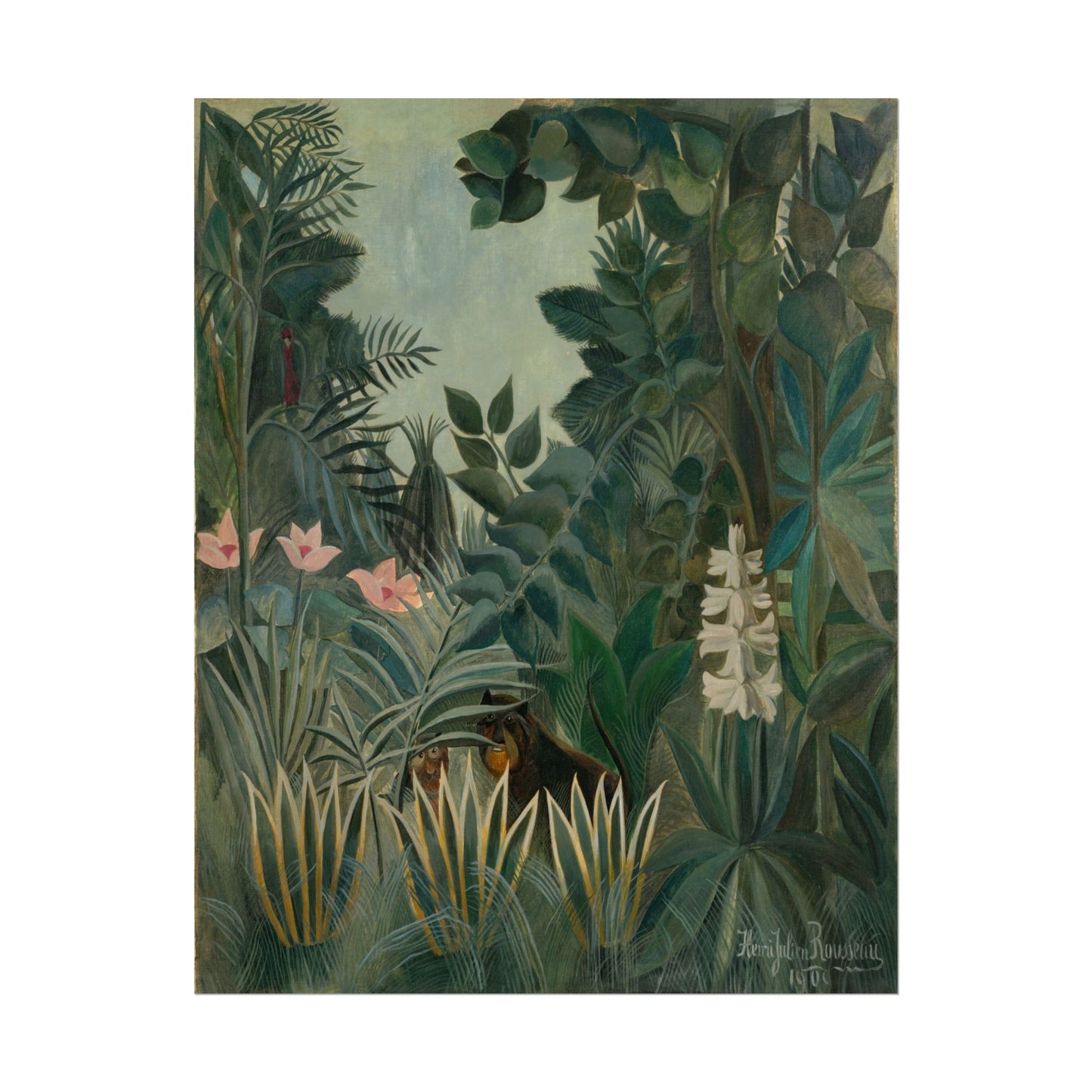 The Equatorial Jungle poster by Henri Rousseau - 11x14 inch print