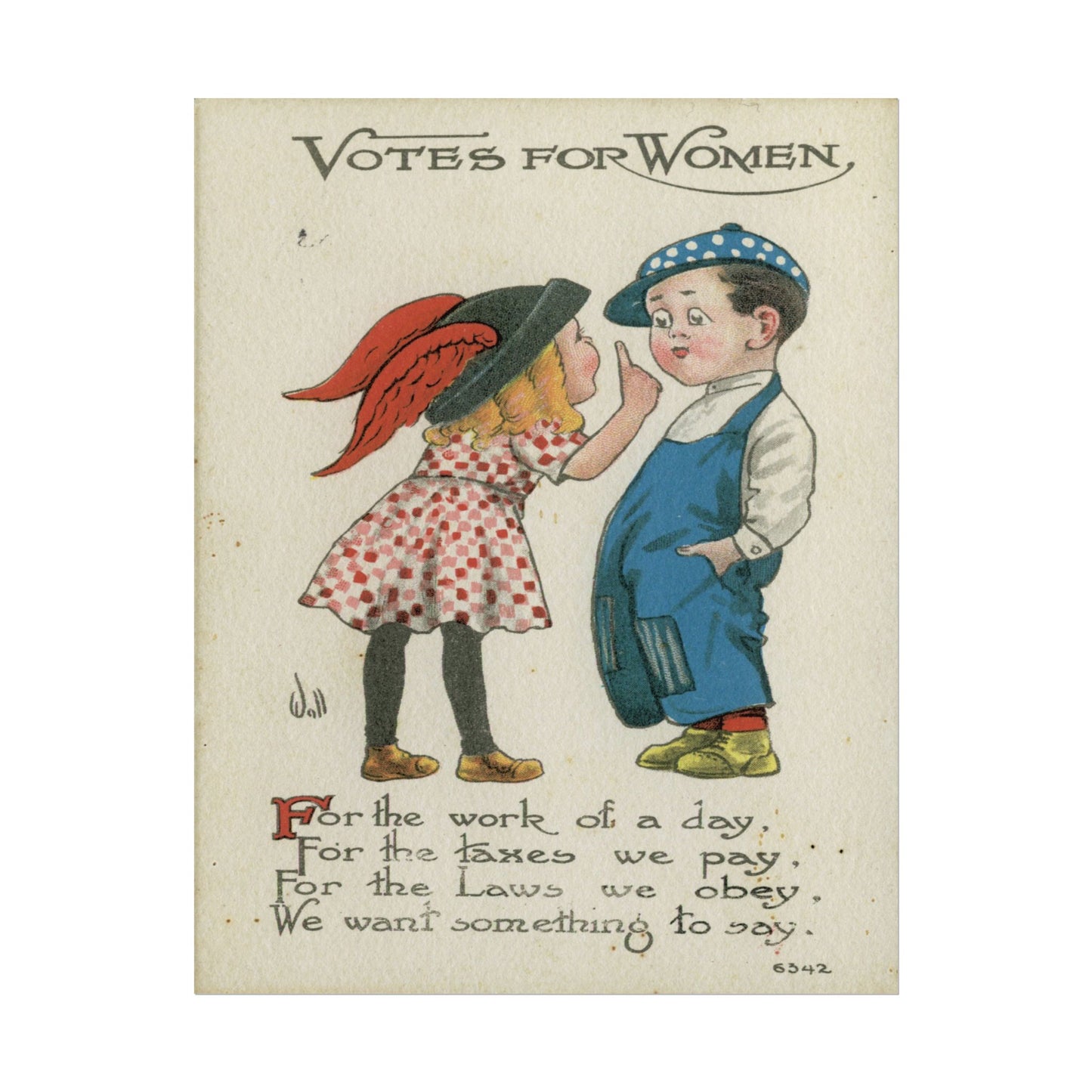 Votes for Women poster by Alphonse Mucha - 11x14 inch print