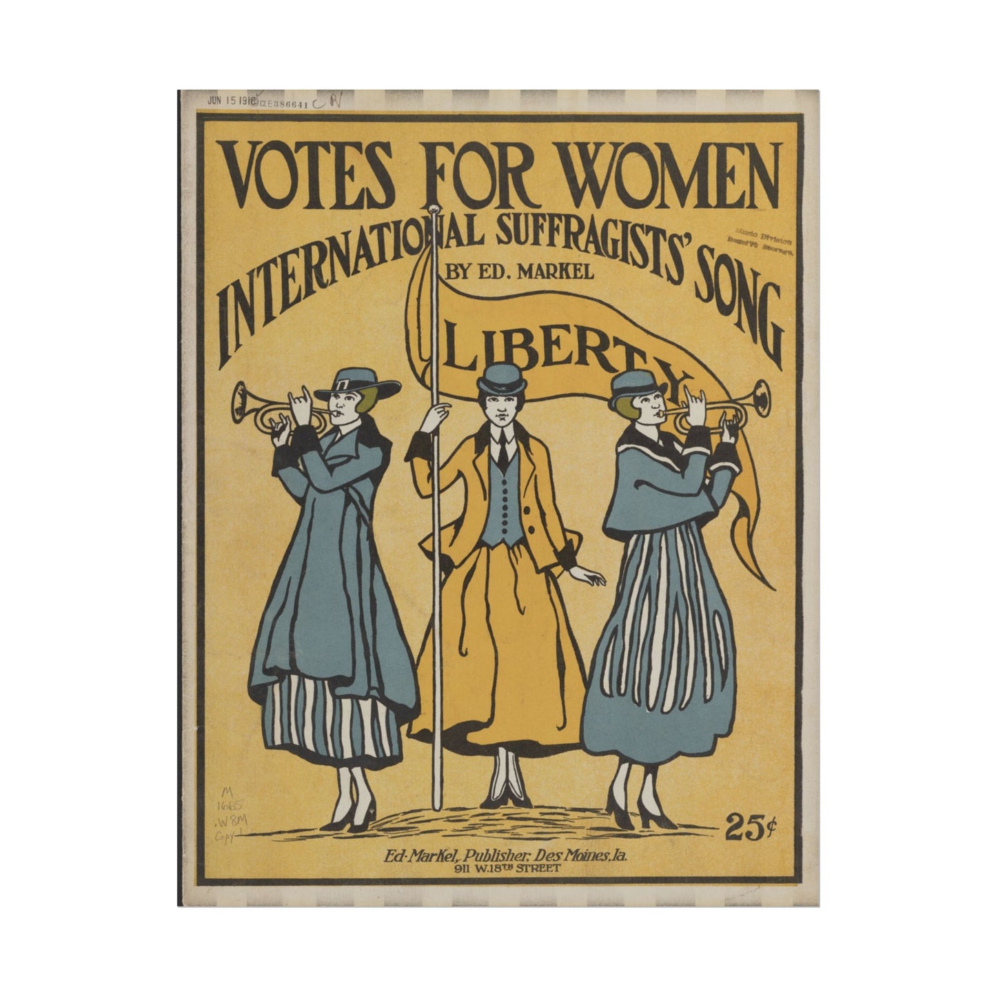 Votes for Women poster by Alphonse Mucha - 11x14 inch print