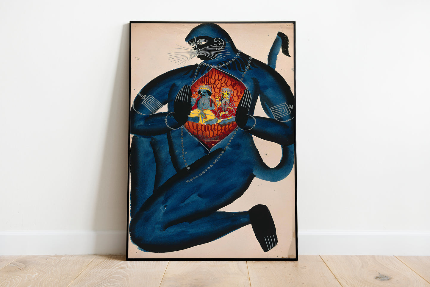 Hanuman revealing Rama and Sita in his heart