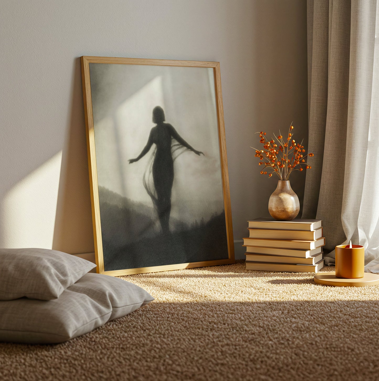 The Breeze poster by Anne Brigman - Neutral room decor with framed print