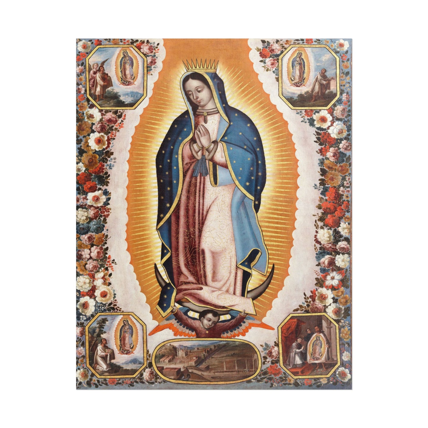Our Lady of Guadalupe - Virgin Mary poster by Safavid Isfahan - 11x14 inch print