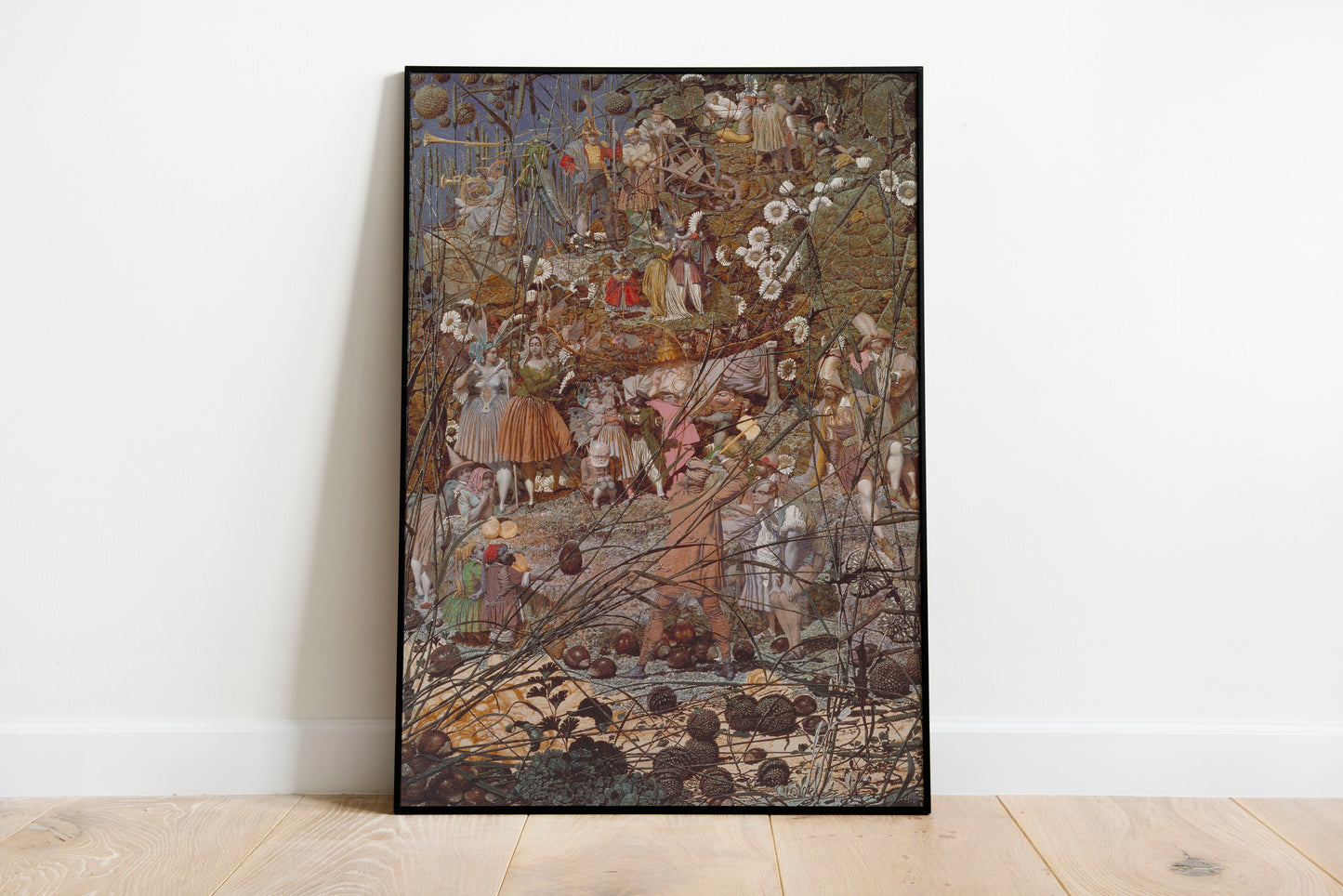 The Fairy Feller's Master Stroke poster by Richard Dadd - Black frame wall art