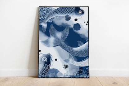 Blue Koi Fish