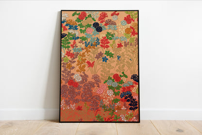 Japanese Flower Fan Pattern