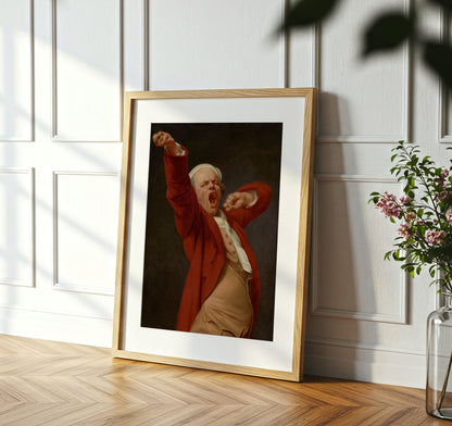 Self-Portrait Yawning