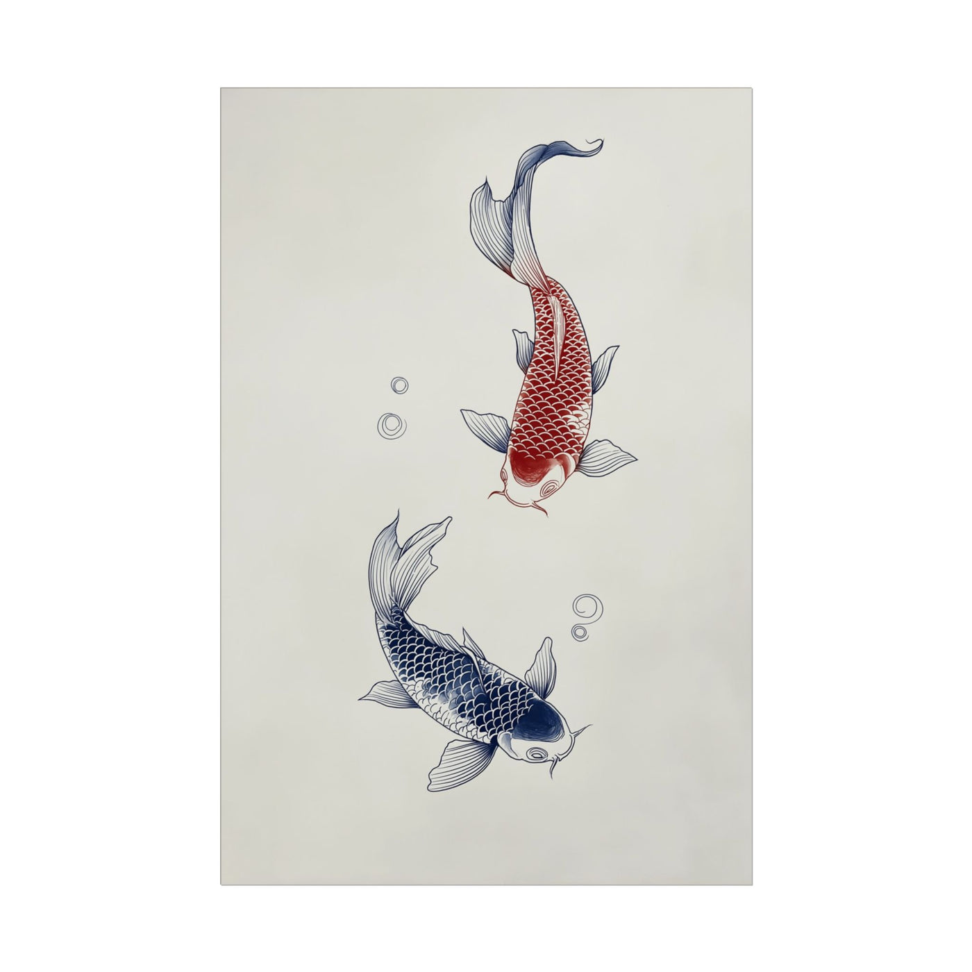 Serene Koi Dance 12″×18″