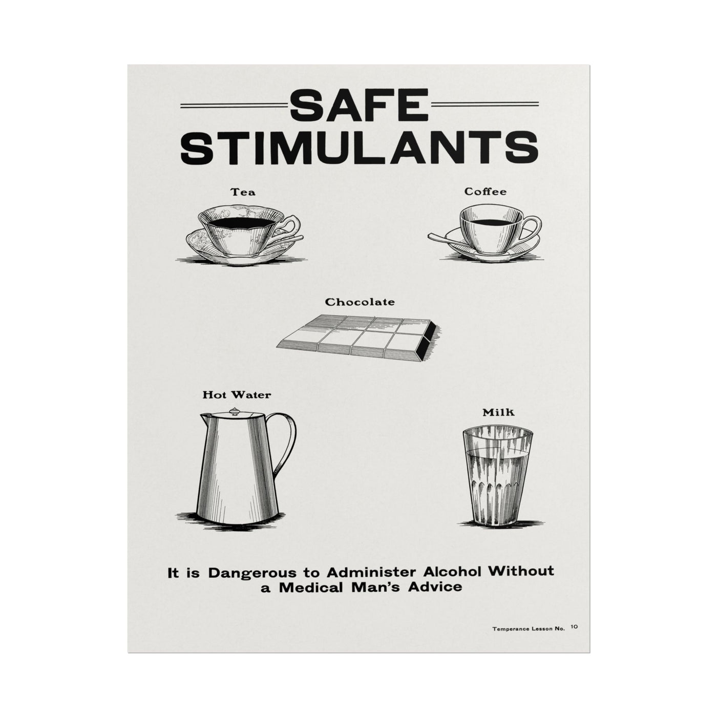 Safe Stimulants - Temperance 11″×14″