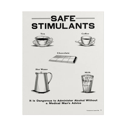 Safe Stimulants - Temperance poster by  Katsushika Hokusai - 11x14 inch print