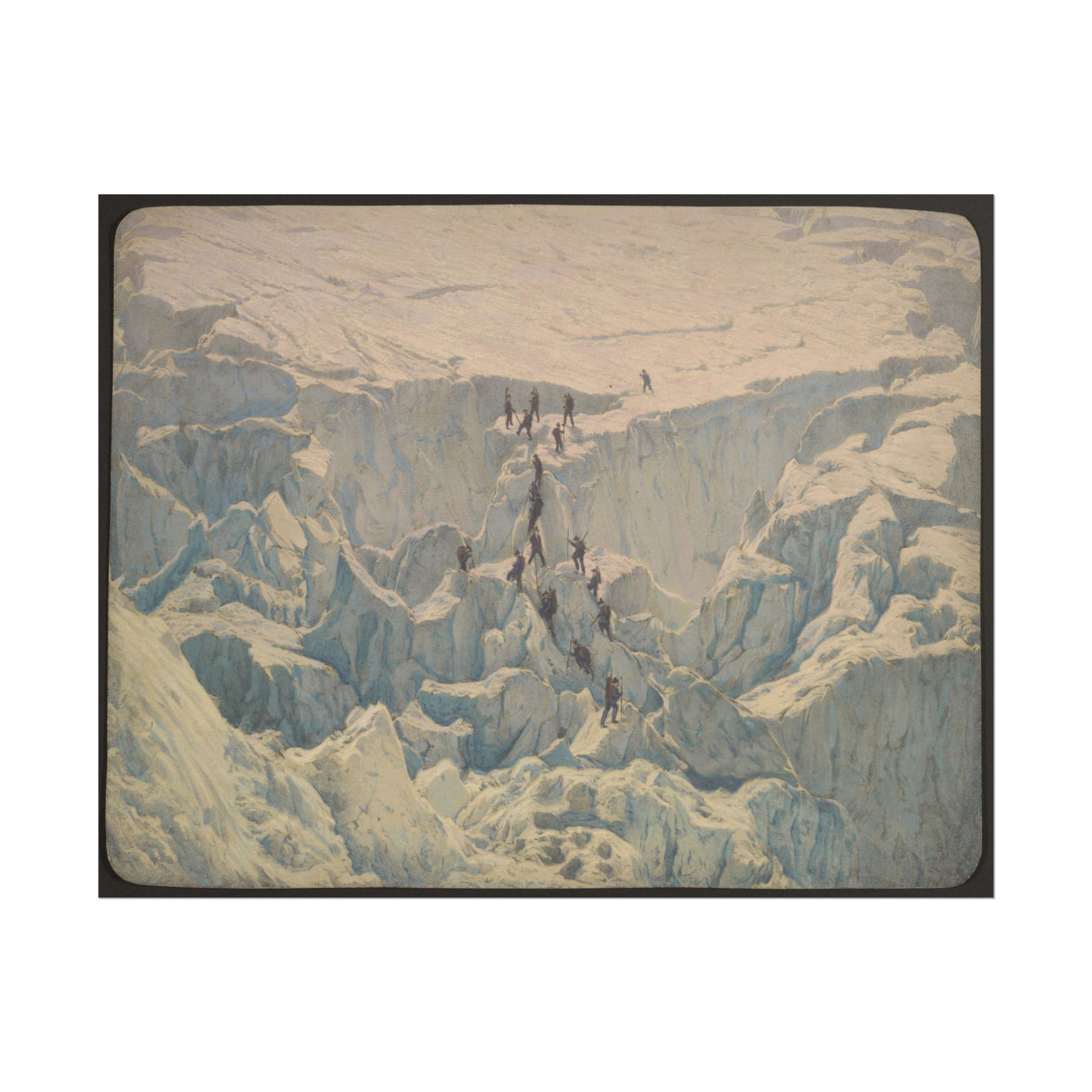 Majestic Glacier Expedition Art Print 14″×11″