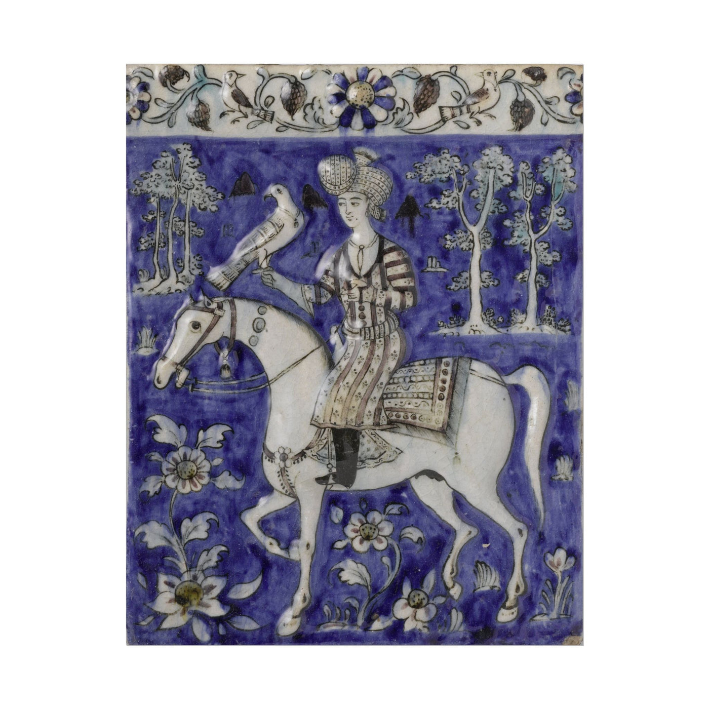 Majestic Horseman Tile Art Print 11″×14″