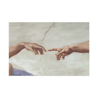 The Creation of Adam poster by Michelangelo  - 20x30 inch poster print