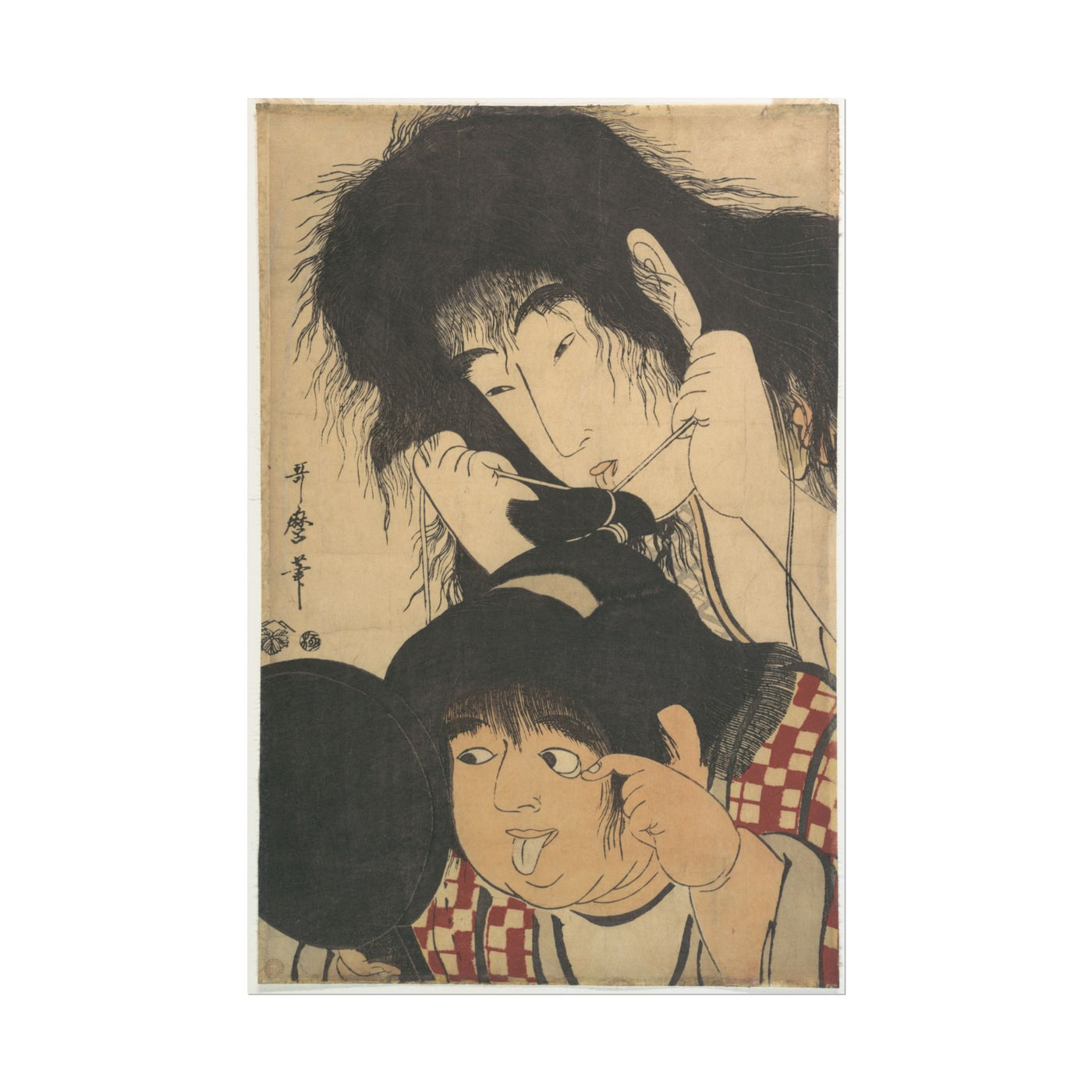 Yamauba and Kintarō 12″×18″